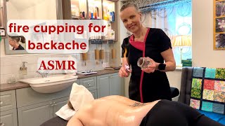 ASMR Kinesiology amp Fire Cupping for Backache 🔥  Unintentional ASMR Real Person [upl. by Aiet]