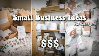 💲 20 SMALL BUSINESS IDEAS 💰  for teenagers [upl. by Ierdna122]