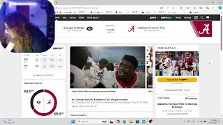 2 GEORGIA vs 4 ALABAMA LIVE REACTION [upl. by Acina]