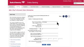 Bank of America How to Set Up Online Bill Pay [upl. by Charleton]