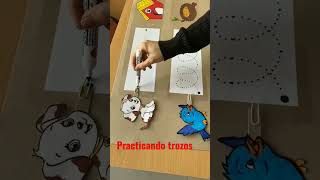 práctica Trazó y mejor trazos educación tipseducativos tips tipseducativos manualidades [upl. by Otsuaf]