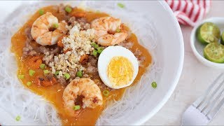 JollibeeStyle Pancit Palabok Recipe  Yummy PH [upl. by Nalod]