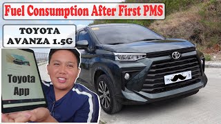 2023 Toyota Avanza 15G FUEL CONSUMPTION After 1st PMS  Sibs On The Goals toyotaavanza roadtrip [upl. by Hilary10]