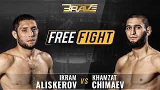 FREE FIGHT  Ikram Aliskerov VS Khamzat Chimaev  BRAVE CF23 [upl. by Heddi]