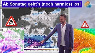 Ab Sonntag geht es los noch harmlos dann Sturm Regen amp Schnee Wettervorhersage 1522112024 [upl. by Sela]