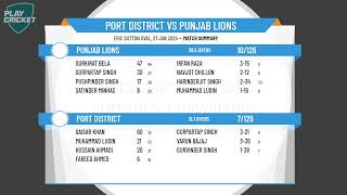 Adelaide Turf Cricket Association  ISC Teamwear LO Div 1  Rd12  Port District v Punjab Lions [upl. by Barron]