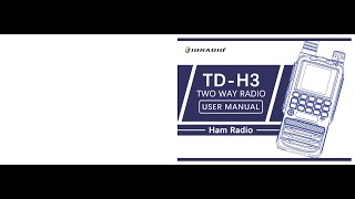 TIDRADIO TDH3 01 PDF MANUAL [upl. by Enneiluj120]