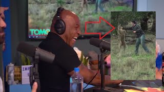 Mike Tyson reacts to man punching Kangaroo [upl. by Idieh]