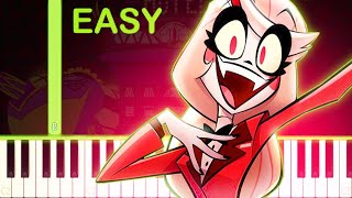 HAZBIN HOTEL THEME  EASY Piano Tutorial [upl. by Merill876]