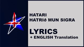 HATARI  Hatrið mun sigra  LYRICS with ENGLISH translation Iceland Eurovision 2019 [upl. by Arikehs393]