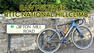 Raw Footage  RTTC National Hill Climb Course 2024  Dipton Mill Road organised by Muckle CC [upl. by Adaline]