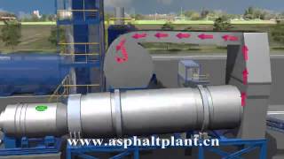 3D Animation of Mobile Asphalt Mixing Plant at Work [upl. by Atiraj]