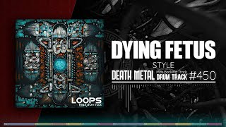 Death Metal Drum Track  Dying Fetus Style  180 bpm [upl. by Harat]