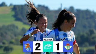 HIGHLIGHTS  Real Sociedad 21 Real Betis Féminas  Real Sociedad [upl. by Ahsiened]