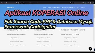 Source Code PHP Pendaftaran Koperasi Online  Aplikasi Koperasi Online  Sistem Koperasi Online [upl. by Fidelas629]