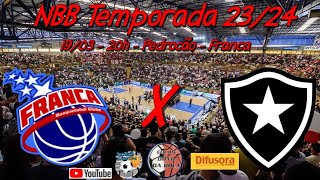 Ao Vivo  Franca x Botafogo  NBB Temporada 2324 [upl. by Latsyrhc751]