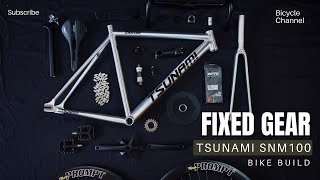 SILVER RAW FIXED GEAR  BIKE BUILD [upl. by Yer]