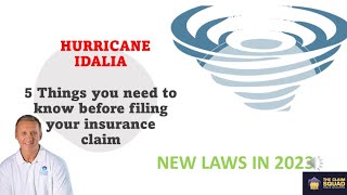 5 Things you need to know before filing your Hurricane Idalia insurance claim [upl. by Aileduab726]