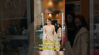 Alia bhatt National Award wedding Sharee foryou shorts ytshorts aliabhatt bollywood mkshortsyt [upl. by Nosyd]