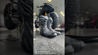 Alpinestars NEW Supertech R boots 👀🖤 alpinestars supertech trackday shorts [upl. by Noda170]