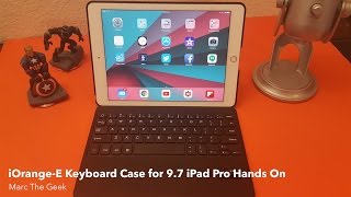 iOrangeE Keyboard Case for 97 iPad Pro Hands On [upl. by Vullo]