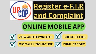 Online fir up police app  up police e fir online  legaltalkbymanjeet legaltalk efir uppolice [upl. by Androw]