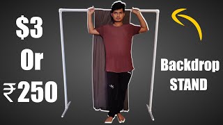 Backdrop Stand Diy under 3 Or ₹250 [upl. by Sucy500]