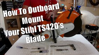 Stihl TS420 Outboard Blade Conversion Tutorial  Independent Fire Training [upl. by Saxon]