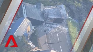 Powerful earthquake hits Japans Hokkaido [upl. by Reerg458]