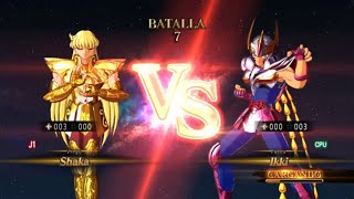 Saint Seiya Los Caballeros del Zodiaco  Shaka Virgo vs Ikki Fenix Very Hard Mode Alma De Soldados [upl. by Akeinahs688]