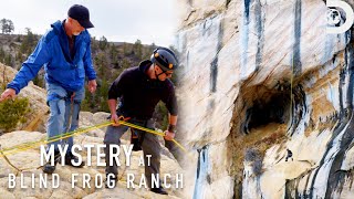 Descending 250ft into the Mormon Eye Cave  Mystery at Blind Frog Ranch  Discovery [upl. by Atiuqihc]