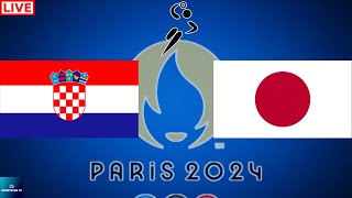 2024 PARIS OLYMPICS CROATIA vs JAPAN MENS HANDBALL LIVE GAME CAST amp CHAT [upl. by Nnyl]