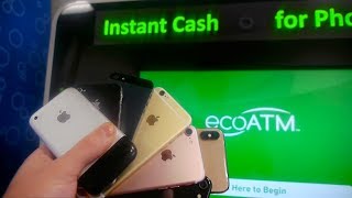 How Much Will Eco Atm Machine Give Me for Every iPhone 2G 3G 4 5 6 7 8 X XS Max [upl. by Thadeus106]