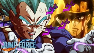 Jotaro Stops Time On SSGSS Vegeta Star Platinum THE WORLD Jump Force Online Ranked [upl. by Yttap846]