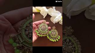 Trending colours of chandbali earrings for the year 24 chandbali trending trending [upl. by Jarib]