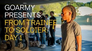 What Is Day 1 of Basic Training Like  GOARMY​ [upl. by Annaehs]