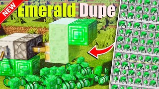 MINECRAFT 120  EMERALD DUPER FARM  in Minecraft Bedrock 120 duper [upl. by Honebein]