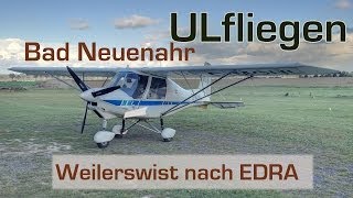 UL Flug mit einer Ikarus C42 von Weilerswist nach EDRA Bad Neuenahr [upl. by Tnattirb]