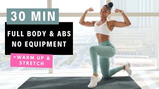 30 Min Full Body Abs amp Cardio Workout  NO EQUIPMENT [upl. by Hurwitz]