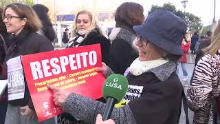 Portugal  04102024 professores em greve [upl. by Akselaw]