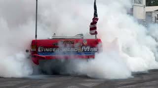 JACKOS LUX goes TIPIN NUTS at BURNOUT MASTERS POWERCRUISE USA [upl. by Jilly]