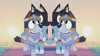 Bandit and Stripe Heeler in 80s ¤ Mirror effect Bluey [upl. by Ailefo]