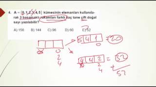 10 Sınıf Matematik MEB Kazanım Testi 1 SAYMA [upl. by Eicnarf]