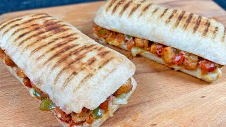 Chicken Panini Recipe • How To Make A Panini • Chicken Sandwich Recipe • Panini Sandwich Recipe [upl. by Elwaine908]