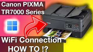 WiFi Connection on Canon PIXMA Printer to Windows Computers Setup instruction and debugging [upl. by Castra448]