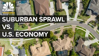 How Suburban Sprawl Weighs On The US Economy [upl. by Robers913]