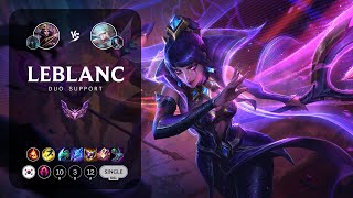 LeBlanc Support vs Janna  KR Master Patch 1324 [upl. by Wyne]