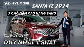 Giá Lăn Bánh Hyundai SANTAFE 22 Dầu Cao Cấp 2024  Review Ngoại  Nội thất Santa FE Màu Đỏ 2024 [upl. by Llennod]