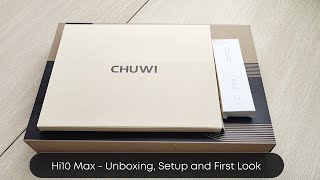 CHUWI Hi10 Max  Unboxing First Look and Setup  1296quot 2in1 Tablet with 3K Display [upl. by Titus972]