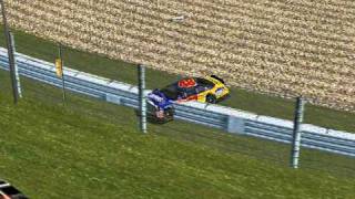 Jimmie Johnson 2001 Watkins Glen Crash Reenactment NR2002 [upl. by Retsevel]